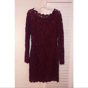 Maroon Sparkly Dress
